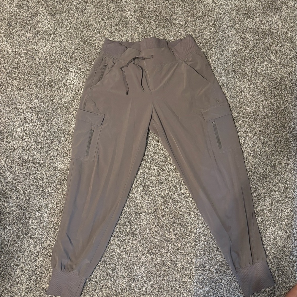 all in motion Taupe Cargo Track Joggers